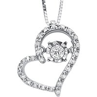 Collana Bliss Donna Moving Light in Oro bianco Diamante 20069845 - 20069845